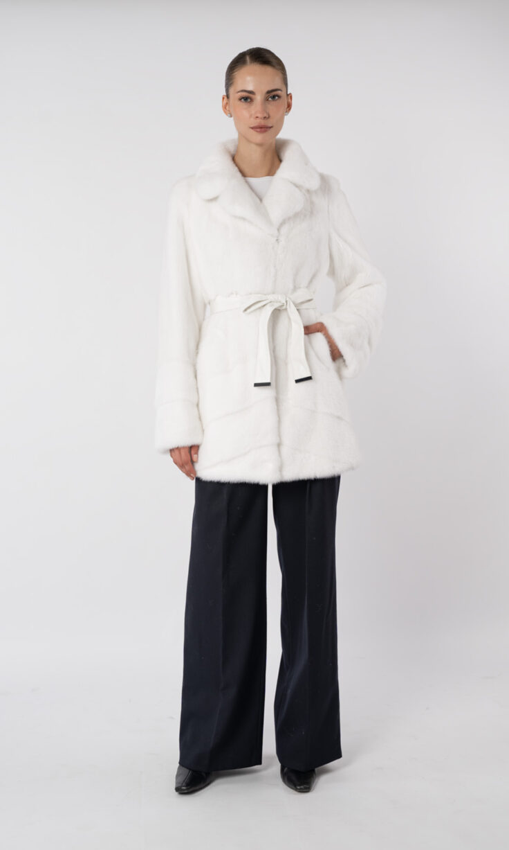 Шуба женская из меха норки 18103