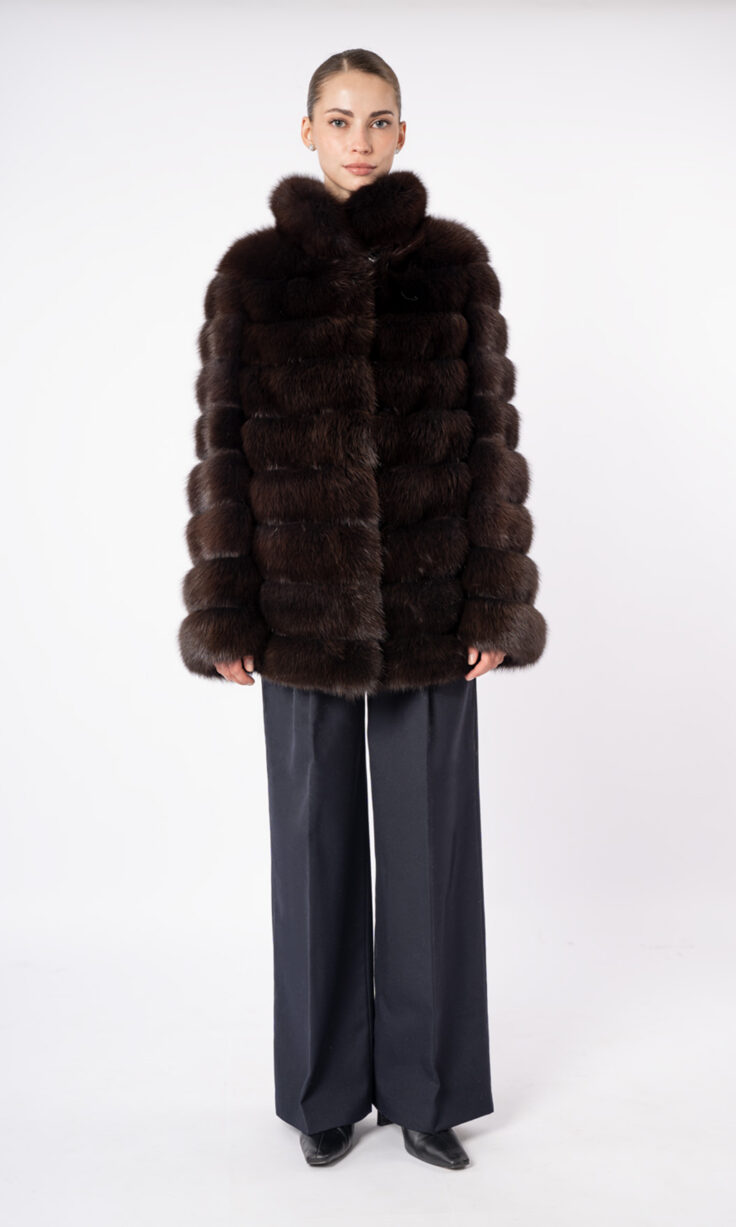 Шуба женская из меха куницы Меха России С-1