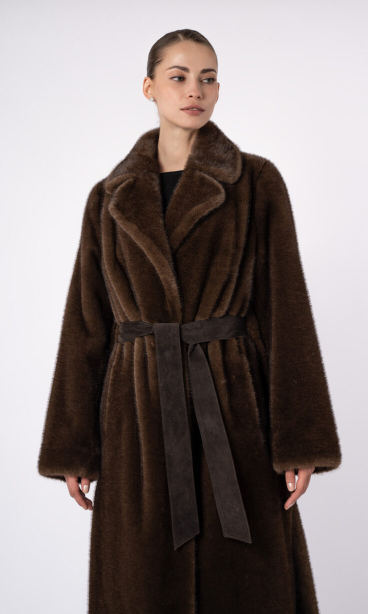 Шуба женская из эко меха PREMIUM FURS Н2557 Шуба женская из эко меха PREMIUM FURS Н2557