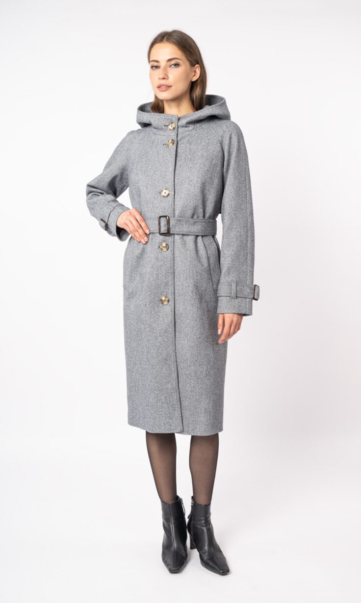 Пальто женское с капюшоном ElectraStyle 6-0005 Пальто женское с капюшоном ElectraStyle 6-0005