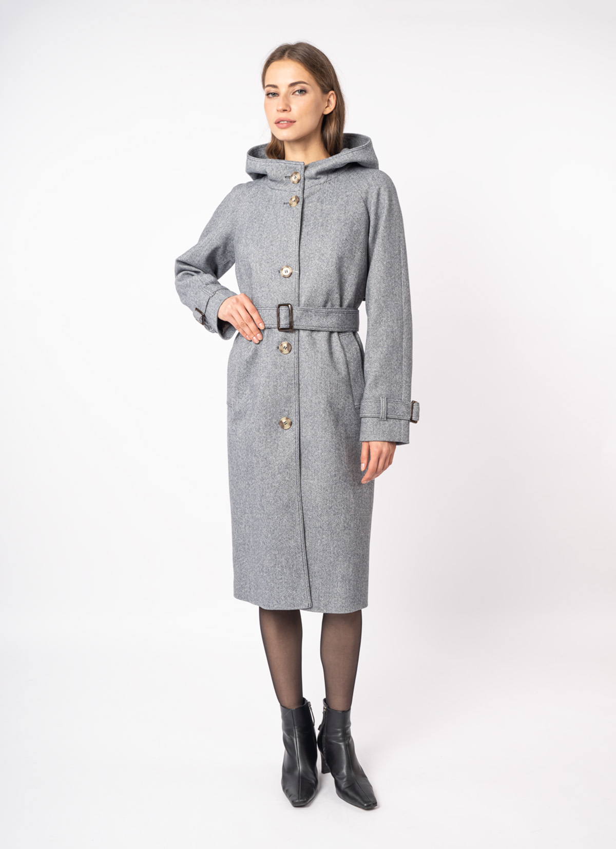 Пальто женское с капюшоном ElectraStyle 6-0005 Пальто женское с капюшоном ElectraStyle 6-0005