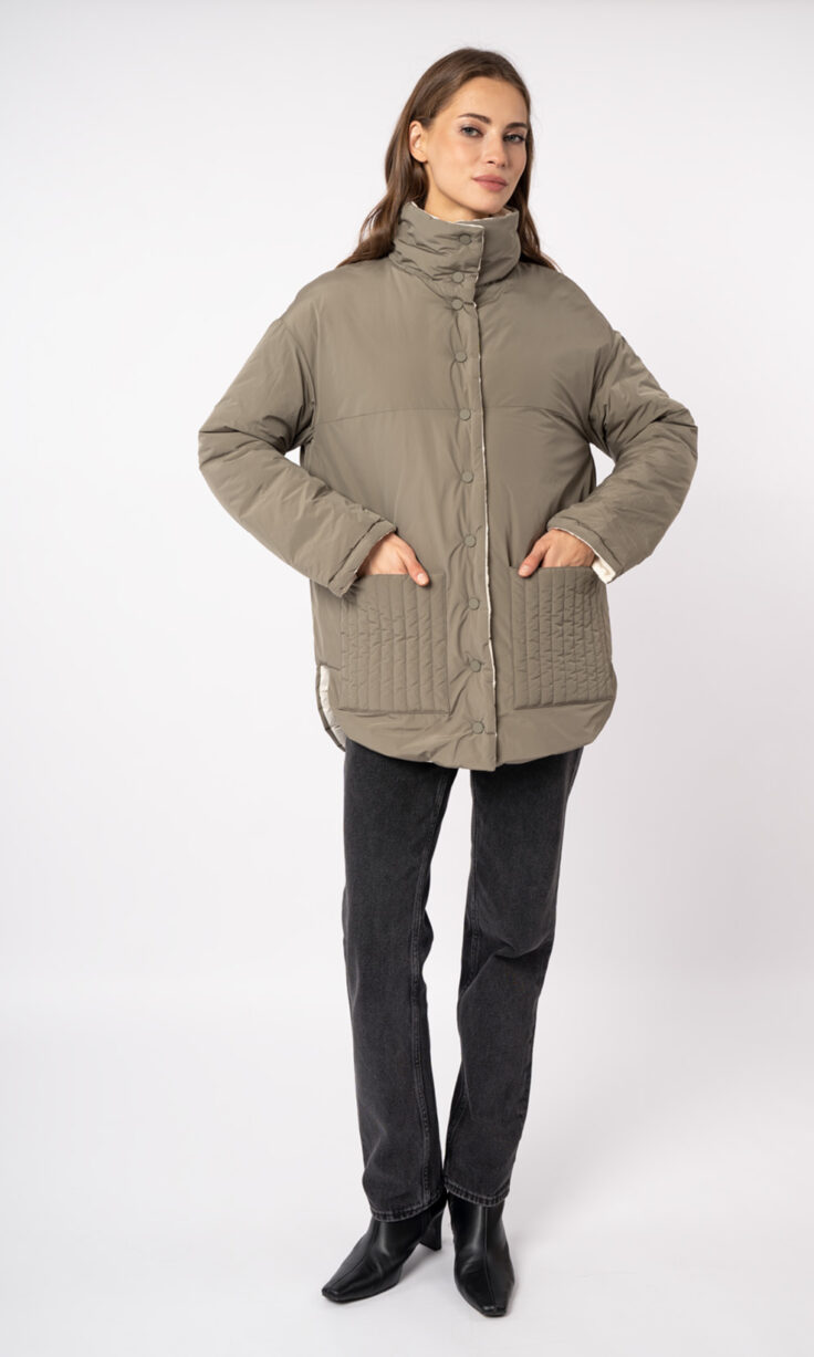 Куртка двусторонняя женская демисезонная ElectraStyle 51001-9700