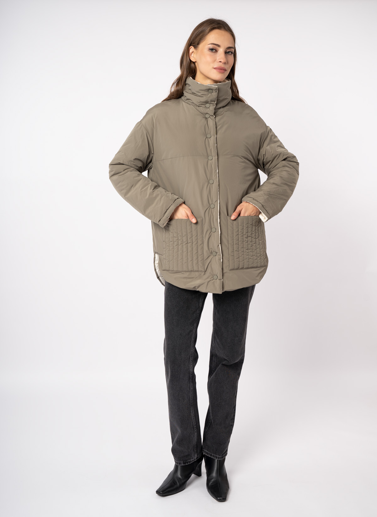 Куртка двусторонняя женская демисезонная ElectraStyle 51001-9700 Куртка двусторонняя женская демисезонная ElectraStyle 51001-9700