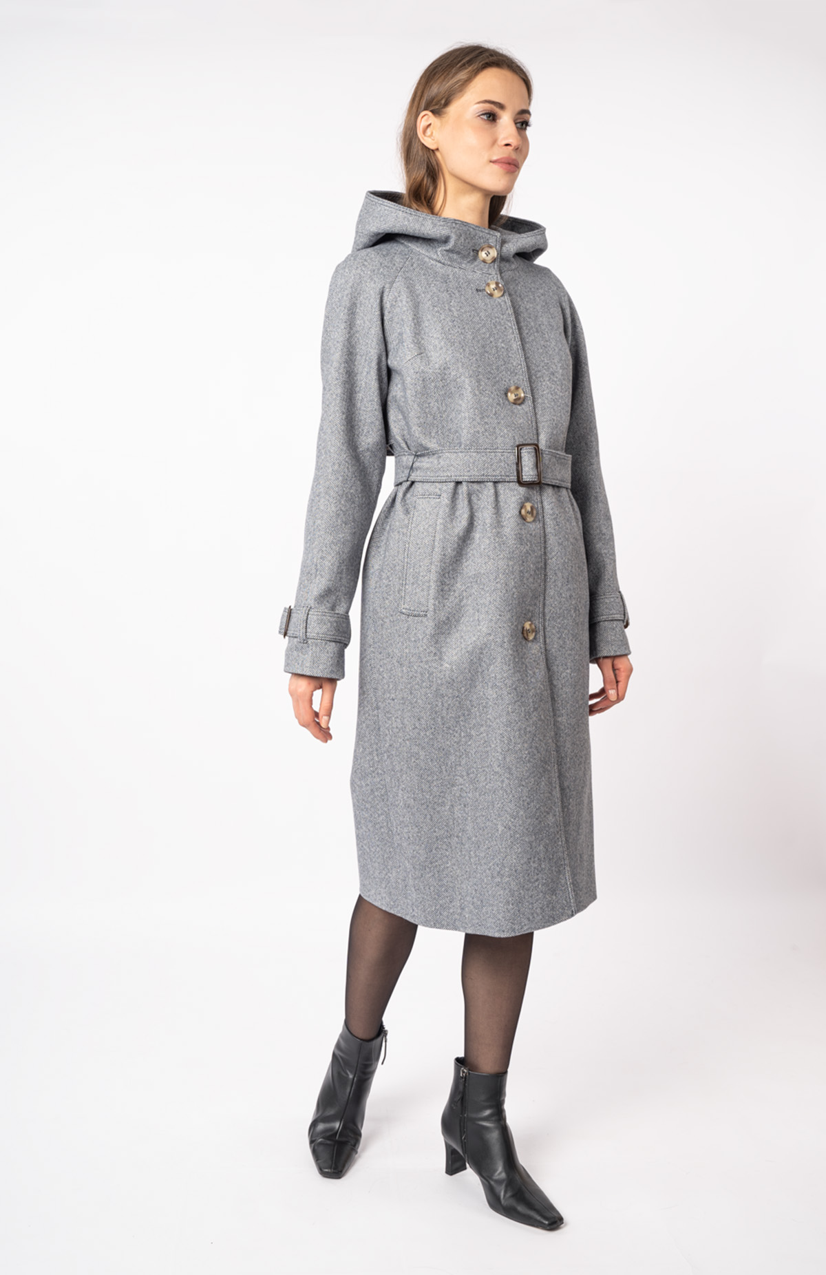 Пальто женское с капюшоном ElectraStyle 6-0005 Пальто женское с капюшоном ElectraStyle 6-0005