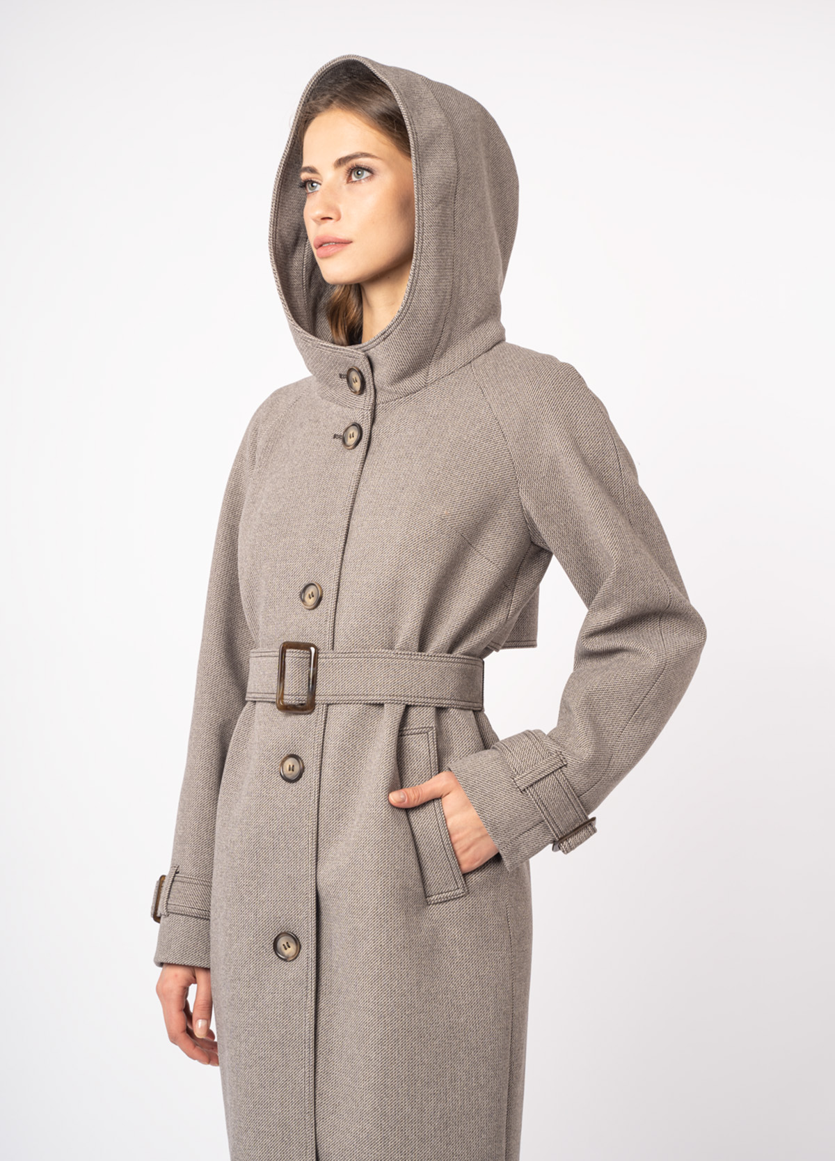 Пальто женское с капюшоном ELectraStyle 6-0005 Пальто женское с капюшоном ELectraStyle 6-0005