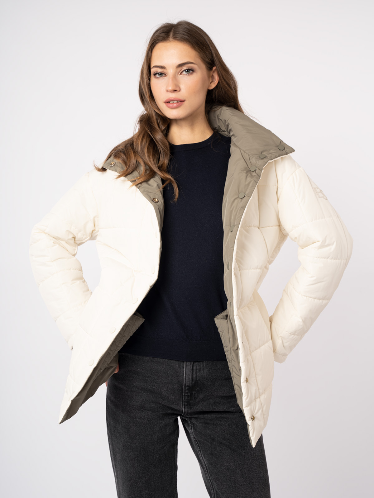 Куртка двусторонняя женская демисезонная ElectraStyle 51001-9700 Куртка двусторонняя женская демисезонная ElectraStyle 51001-9700