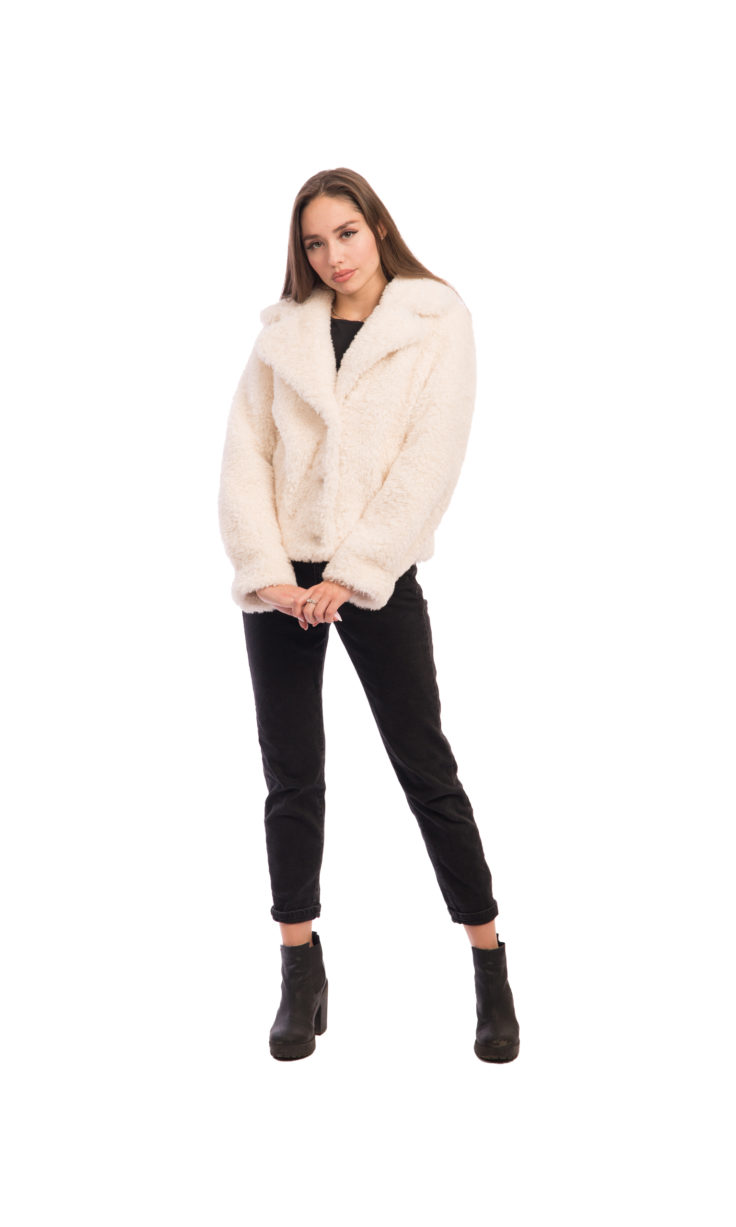 Куртка женская из экомеха Adelina Fur Collection Саманта купить в Уфе