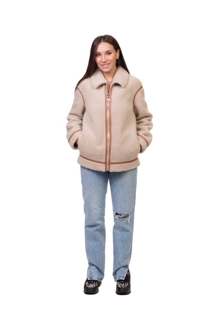 Куртка женская из экомеха GRV Premium Furs M-2115 купить в Уфе