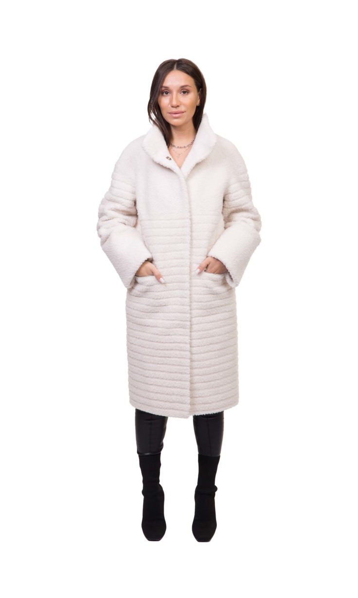 Пальто из эко-меха GRV Premium Furs M-2155