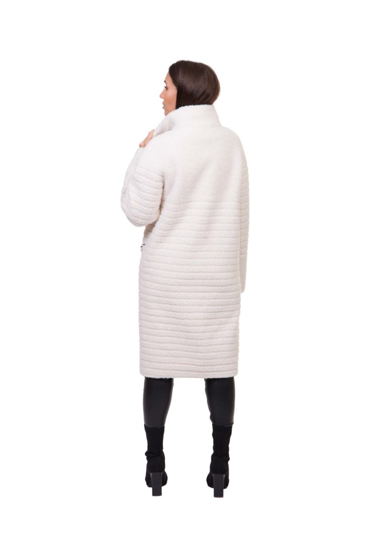 Пальто из эко-меха GRV Premium Furs M-2155 купить в Уфе