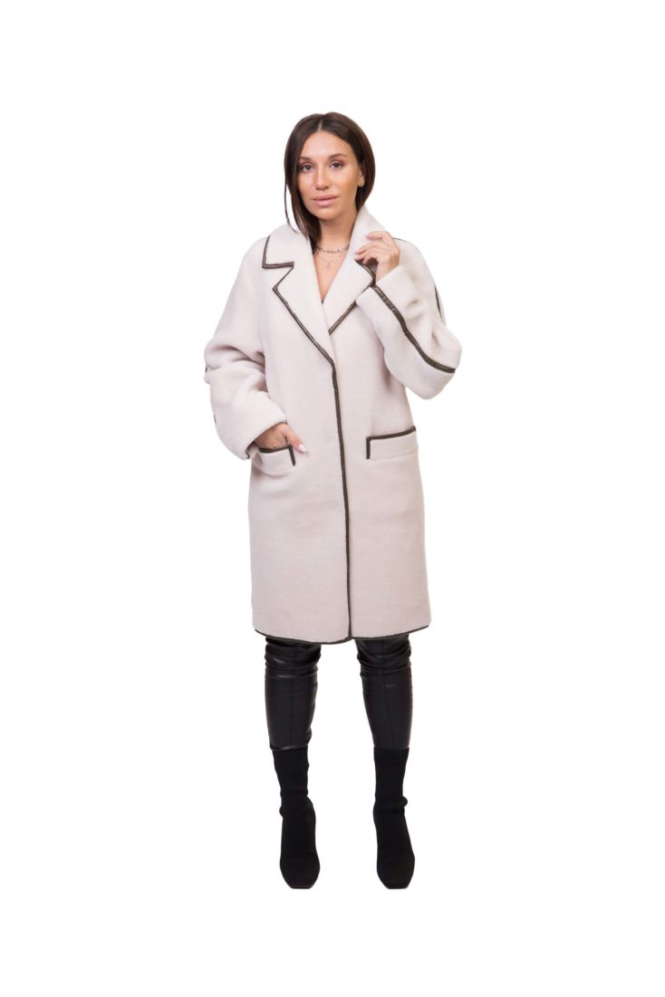 Пальто из эко-меха GRV Premium Furs M-2110 купить в Уфе