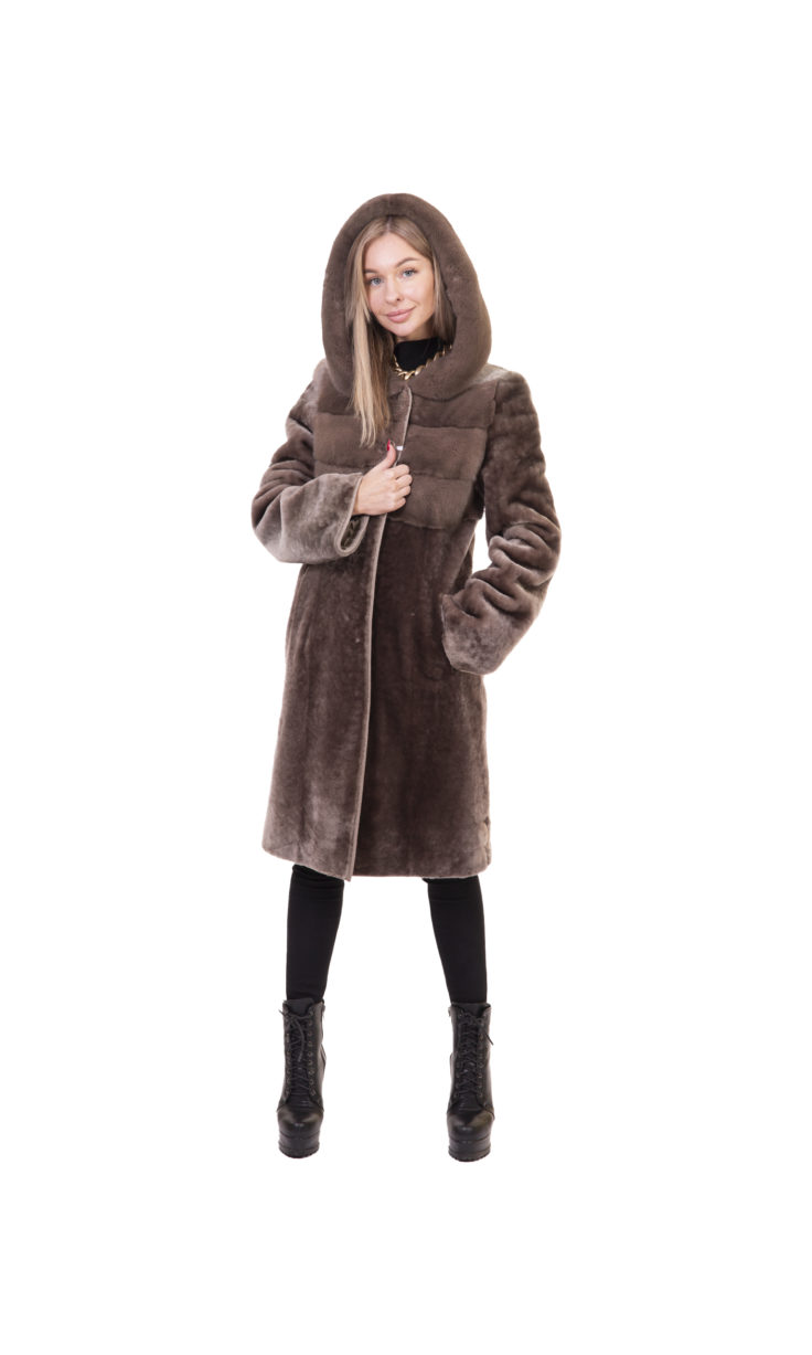 Пальто женское из меха мутона МиРель М-43 купить в Уфе