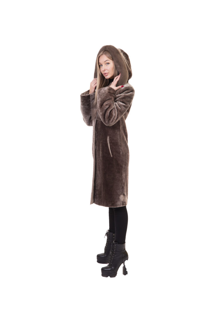 Пальто женское из меха мутона МиРель М-43 купить в Уфе