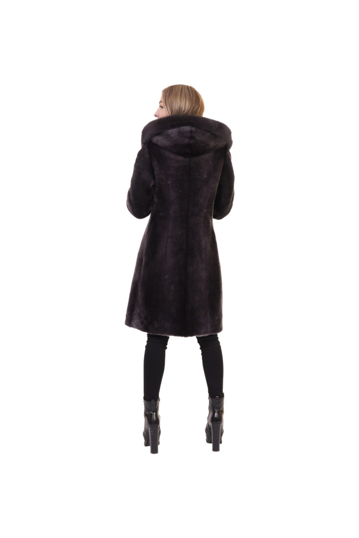 Пальто женское из меха мутона  Арина Furs Н-28