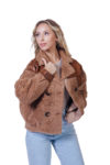 Куртка женская из эко-меха 556