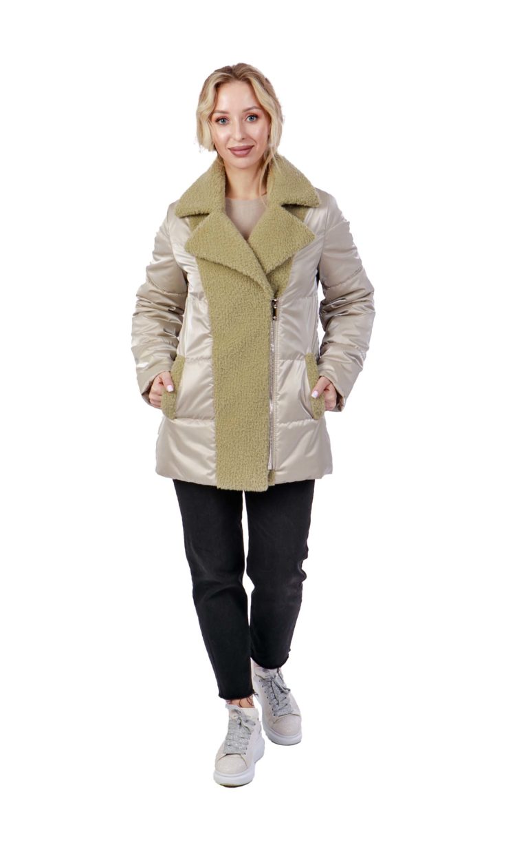 Куртка женская из эко-меха керли REBBEKA Q-185 купить в Уфе