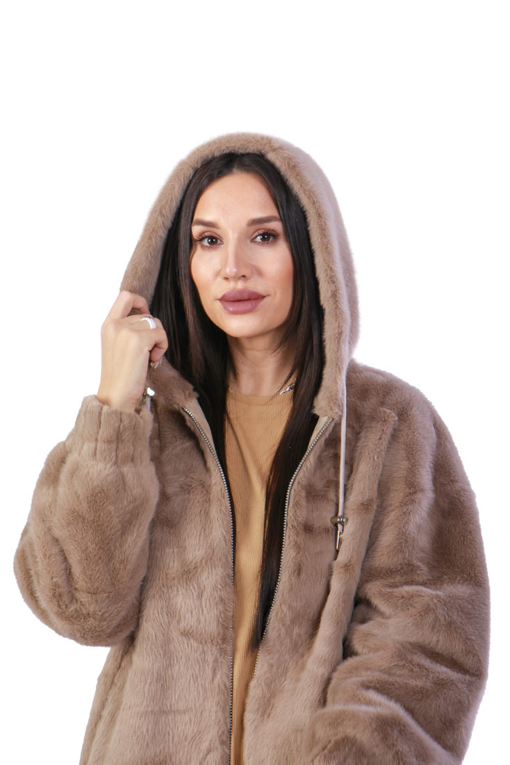 Куртка женская из эко-меха 10082 купить в Уфе