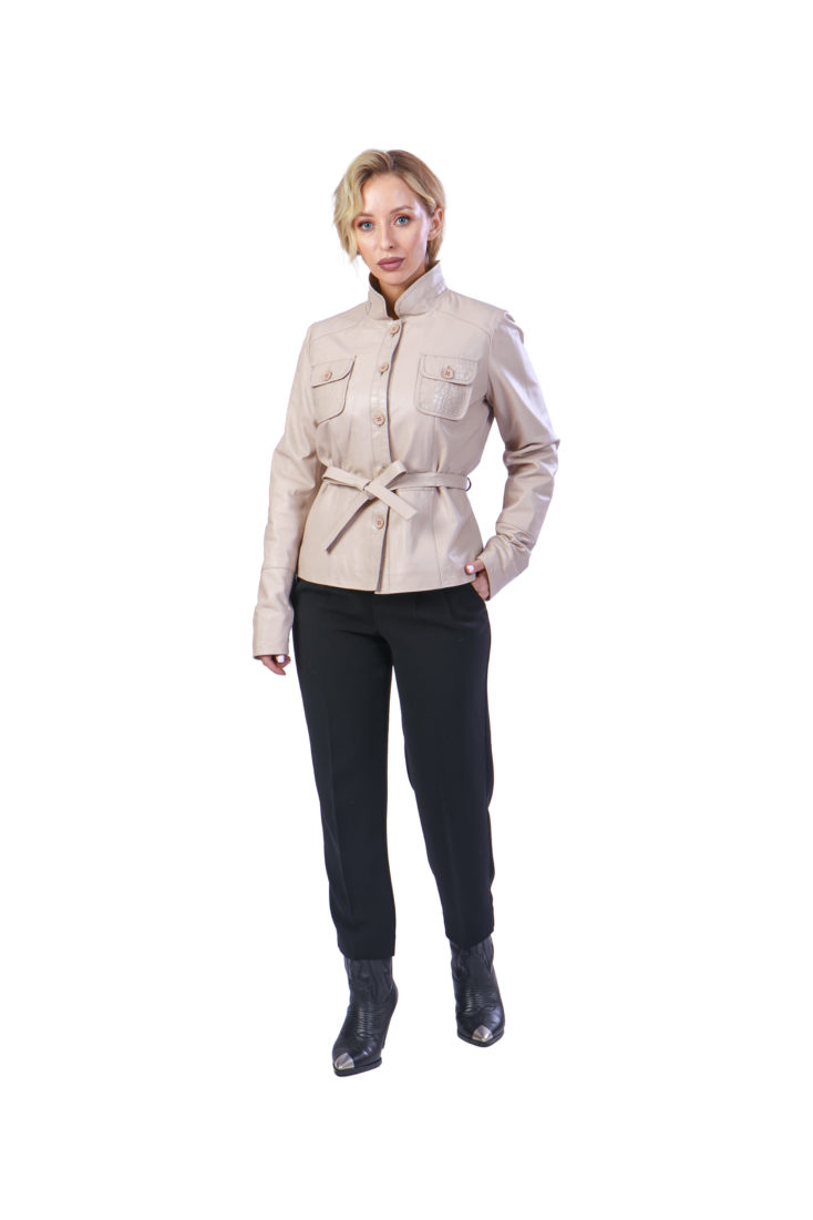 Куртка женская из натуральной кожи OKSA Z2152 купить в Уфе