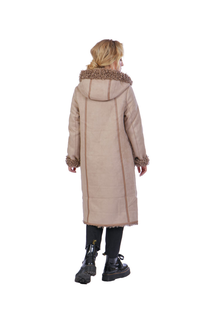 Пальто зимнее из эко-меха MR21D-S630M купить в Уфе