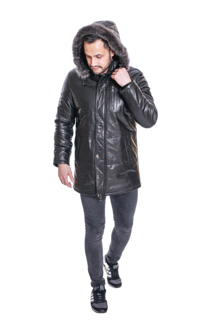 Куртка мужская из натуральной кожи V12 М-2845 купить в Уфе