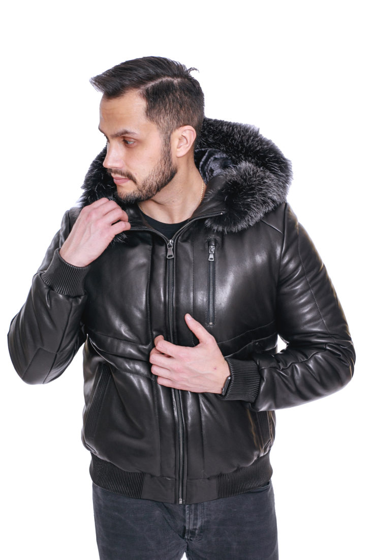 Куртка мужская из натуральной кожи GIO MELLI F616