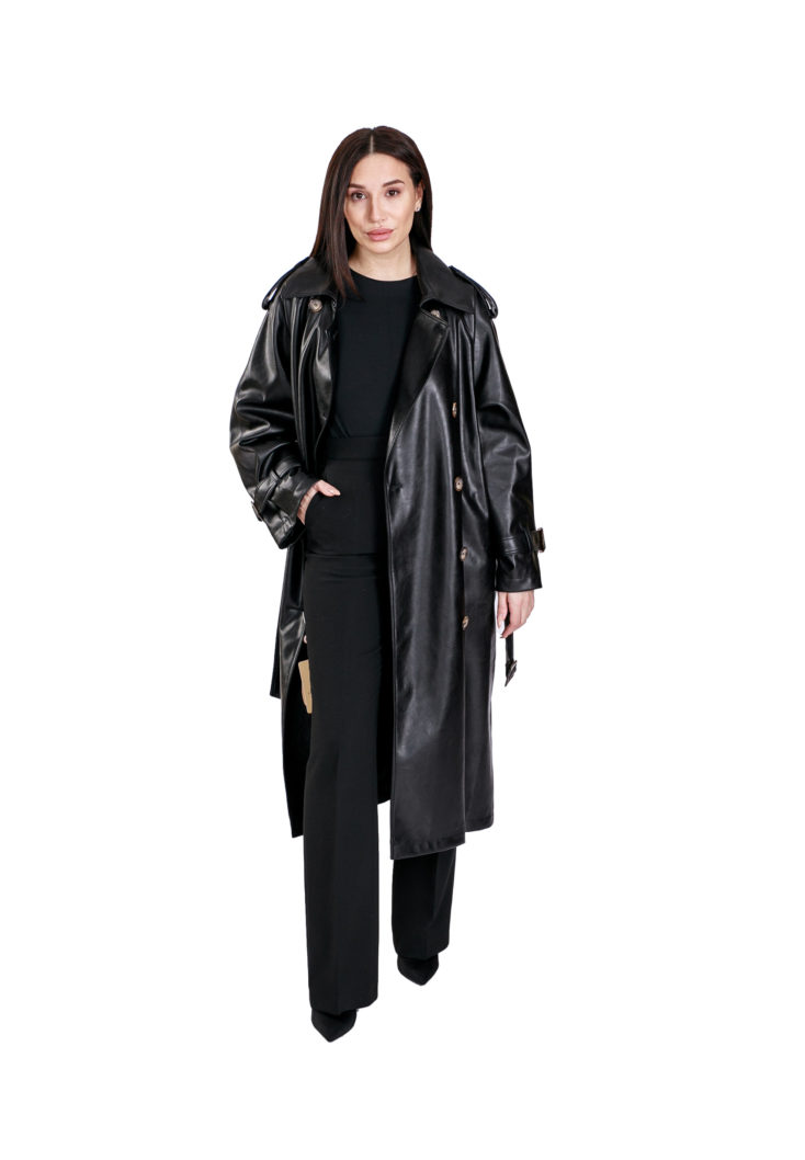 Пальто женское из эко-кожи ElektraStyle 6-0228 купить в Уфе