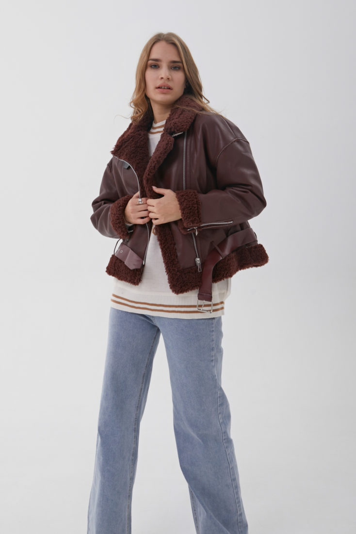 Куртка женская из эко-кожи 2154 купить в Уфе