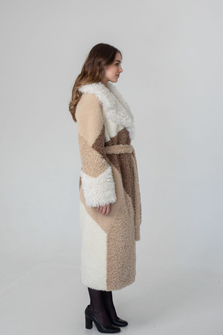 Пальто из эко-меха Adelina Fur Collection Лаура И-49