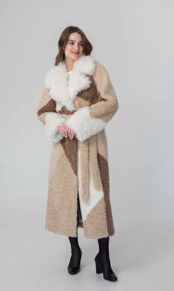 Пальто из эко-меха Adelina Fur Collection Лаура И-49