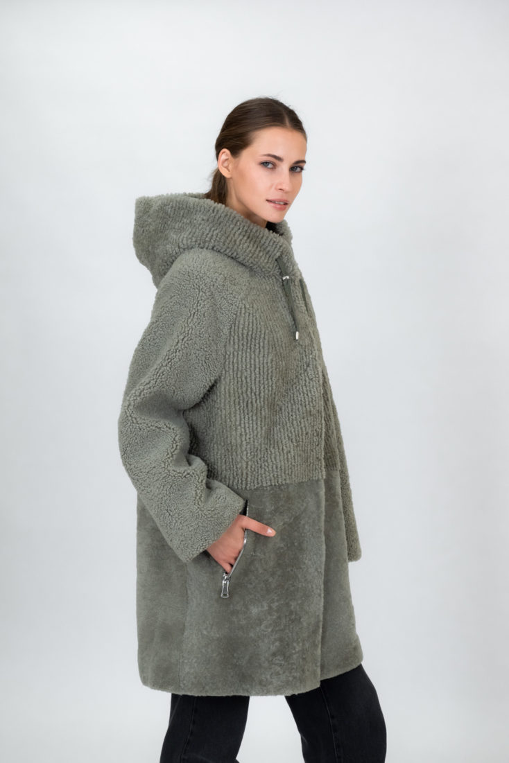 Пальто из меха овчины Керли FAVORIT Т-2305