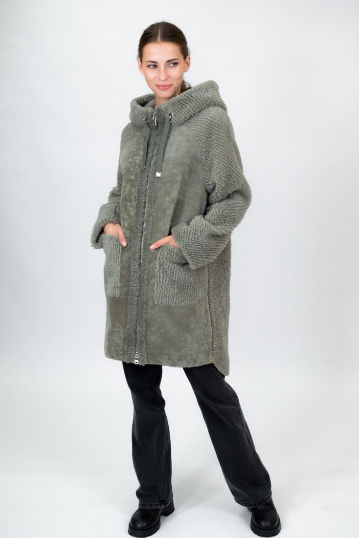 Пальто из меха овчины Керли FAVORIT Т-2335