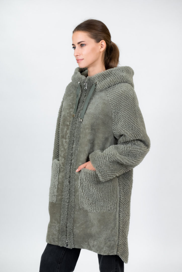 Пальто из меха овчины Керли FAVORIT Т-2335