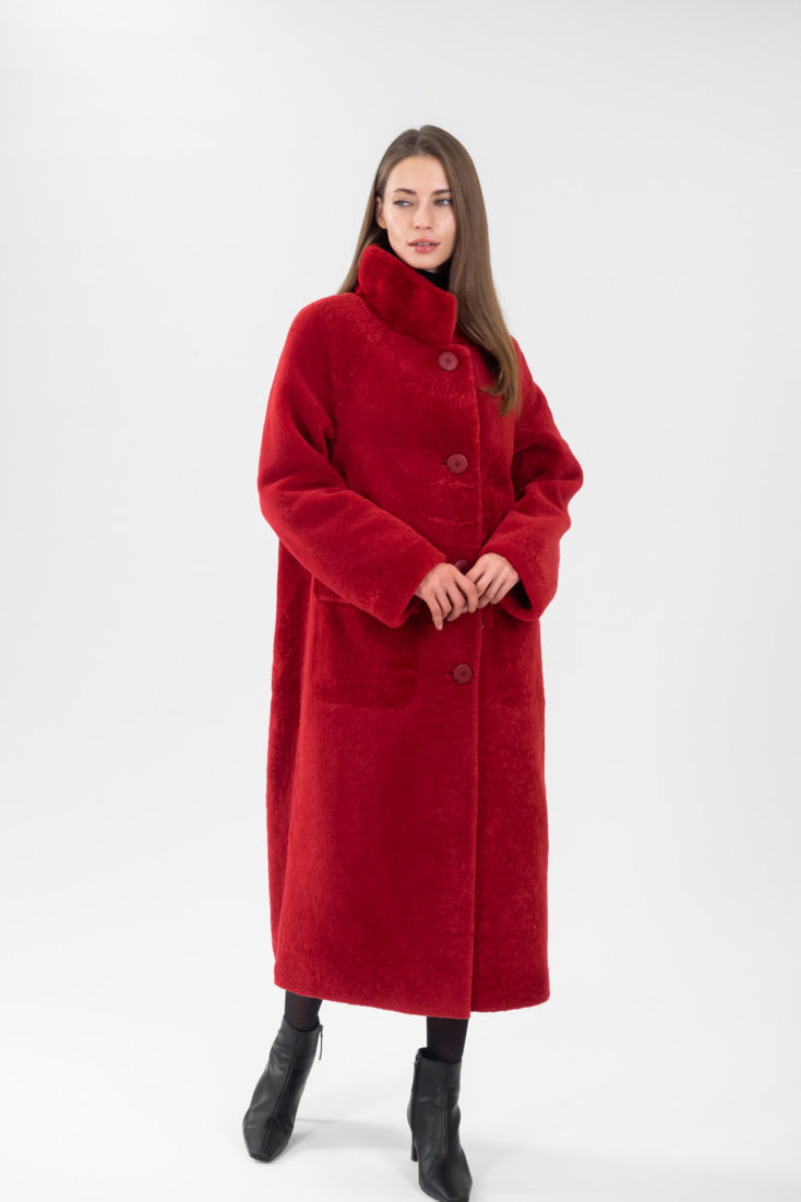 Пальто из меха овчины Керли FAVORIT А-2311