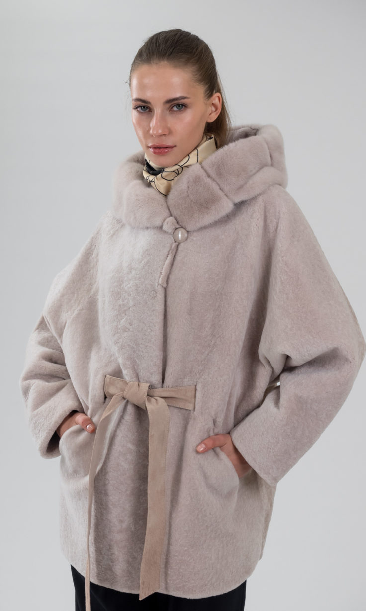 Пальто из меха овчины Астраган SOFIA 2223