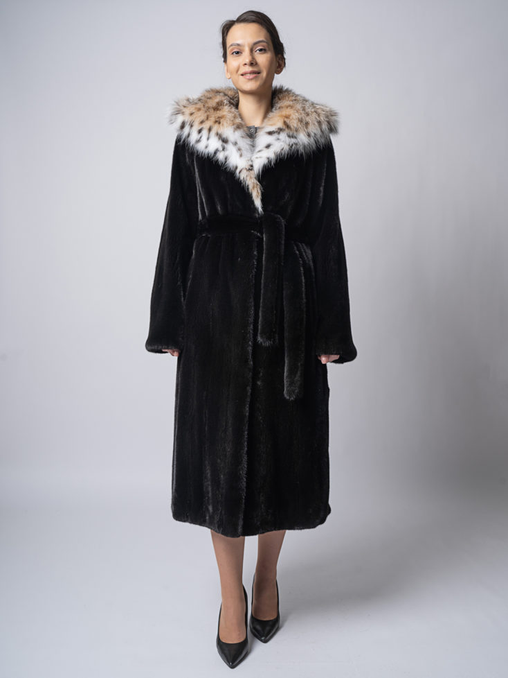 Шуба норковая Блэкглама MS MOUSIOS FURS 145 HOOD