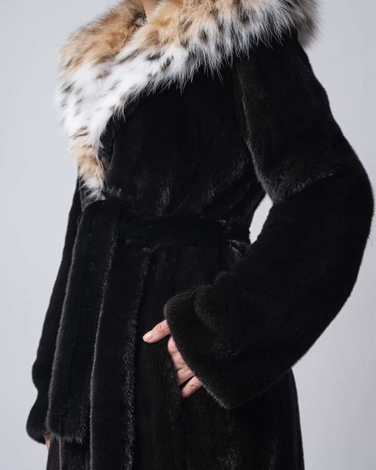 Шуба норковая Блэкглама MS MOUSIOS FURS 145 HOOD