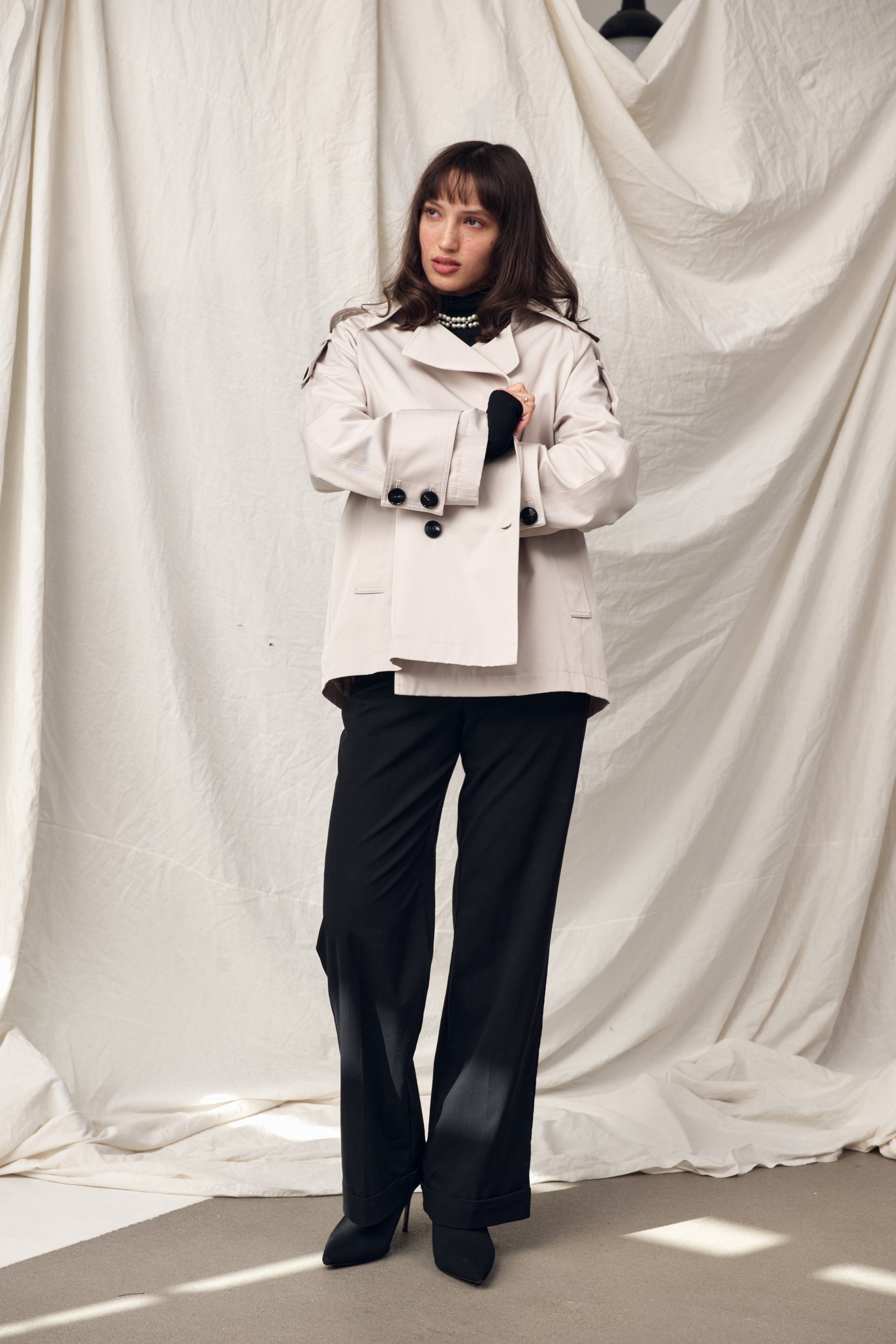 Плащ женский ElectraStyle 2-51026-9724 бежевый Плащ женский ElectraStyle 2-51026-9724 бежевый